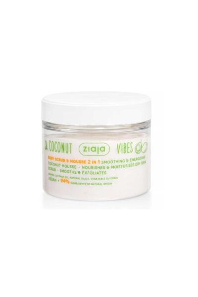 COCONUT Y ORANGE VIBES Exfoliante corporal y mousse 2 en 1 con notas de Coco