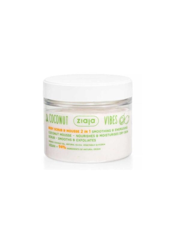 COCONUT Y ORANGE VIBES Exfoliante corporal y mousse 2 en 1 con notas de Coco