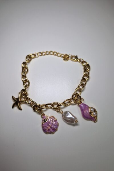 Pulsera Concha Malva