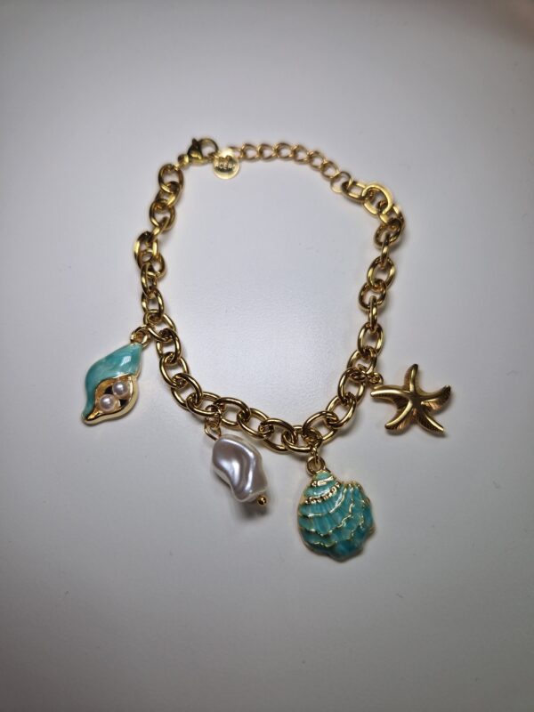 Pulsera Concha Turquesa