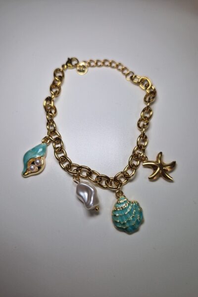 Pulsera Concha Turquesa