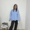 Sudadera camisa celeste - Imagen 2