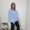 Sudadera camisa celeste