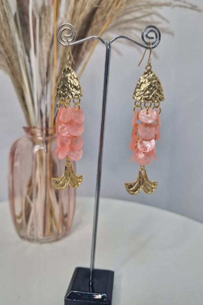 Pendientes Pez Rosa