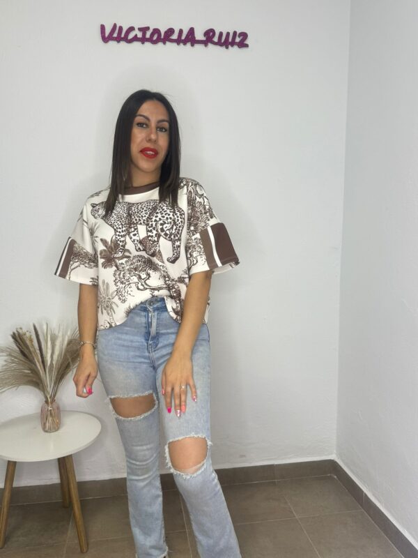 Camiseta Selva Marrón - Imagen 2