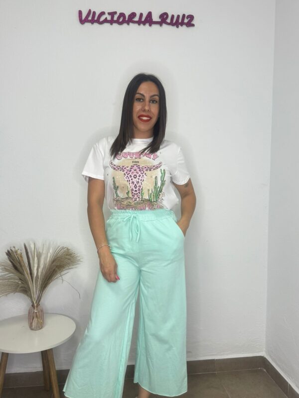 Pantalón Olivia Verde Agua - Imagen 2