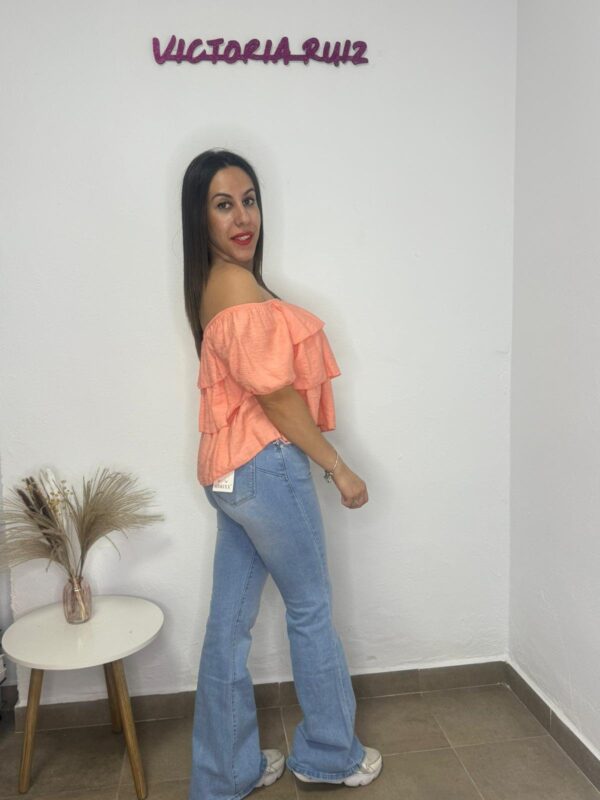 Camisa Carmen Naranja - Imagen 2