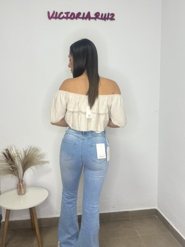 Camisa Carmen Beige - Imagen 2