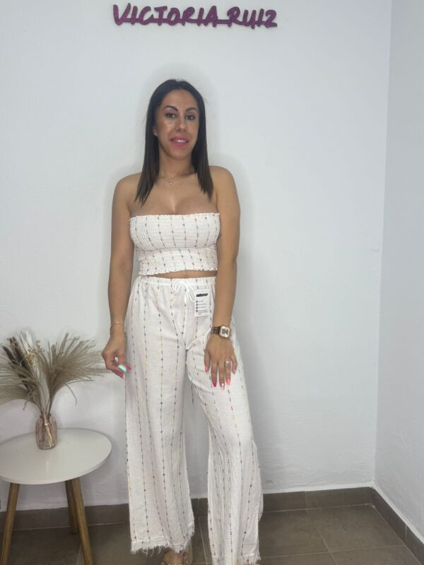 Pantalón Bolonia Blanco