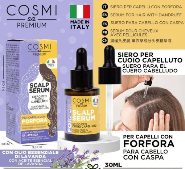 Serum para cuero cabelludo con caspa