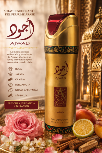 Perfume en spray/ desodorante AJWAD