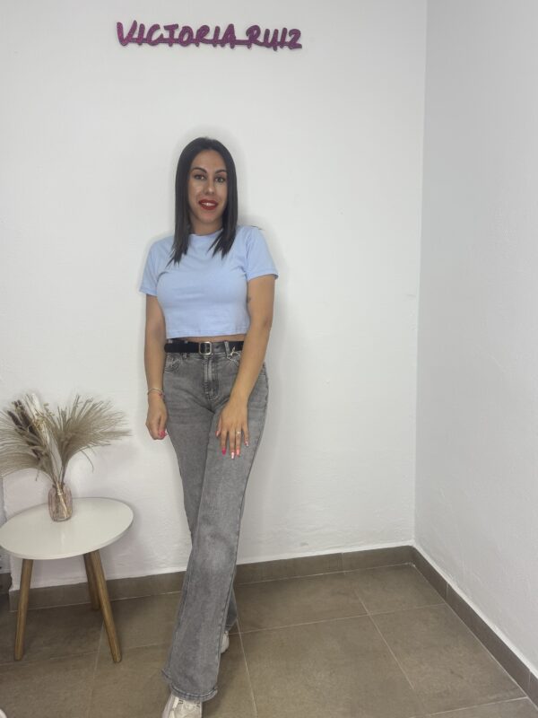 Camiseta Alicia celeste - Imagen 2