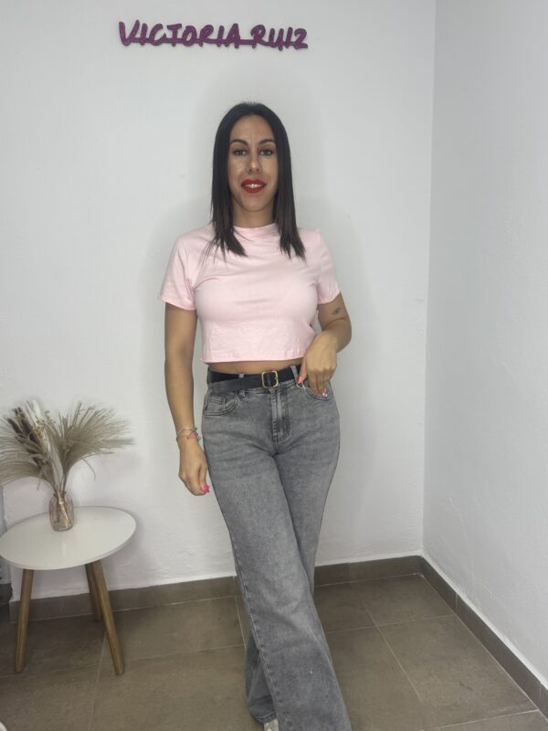 Camiseta Alicia rosa clara