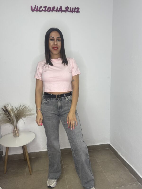 Camiseta Alicia rosa clara - Imagen 2