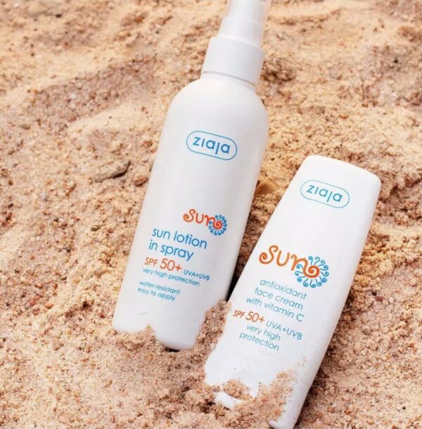 SUN Crema facial antioxidante SPF 50+ con Vitamina C