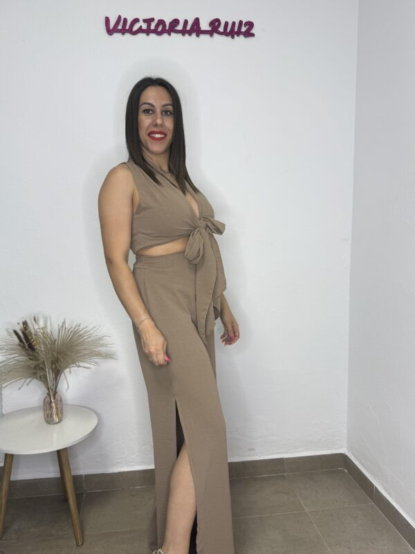Conjunto Reina marron