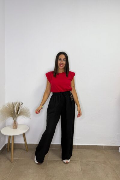Camiseta Hombreras Roja