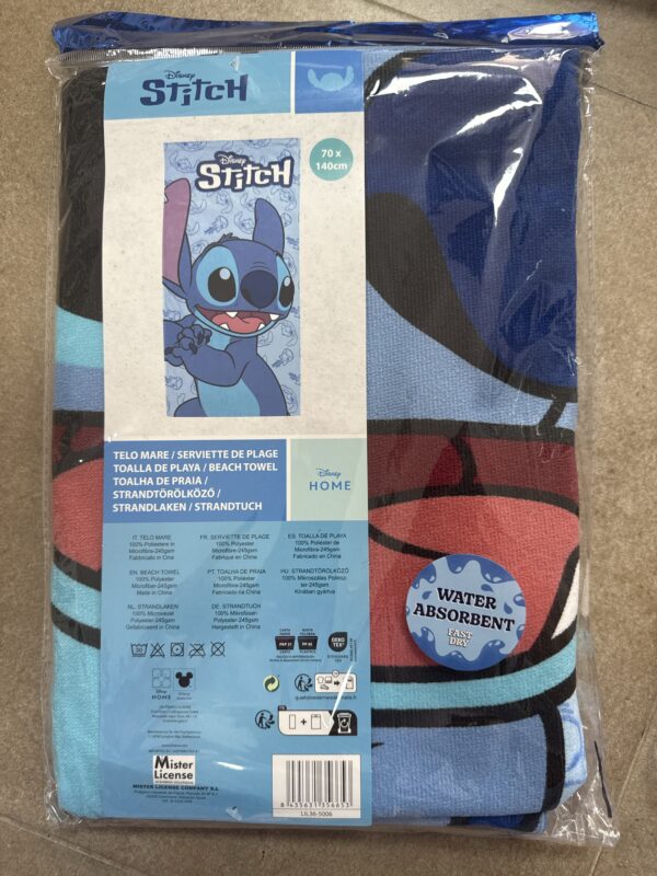 Toalla Stitch azul - Imagen 2