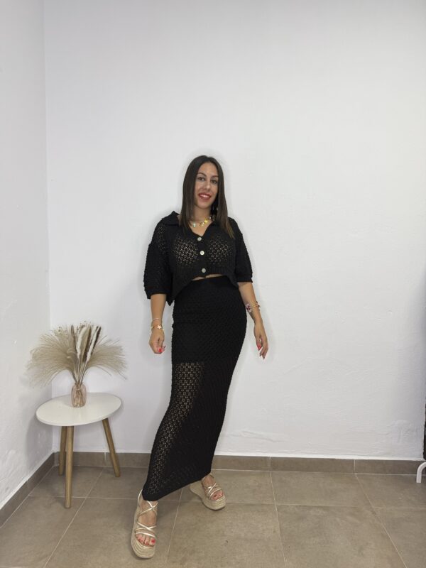 Conjunto Margarita negro - Imagen 2