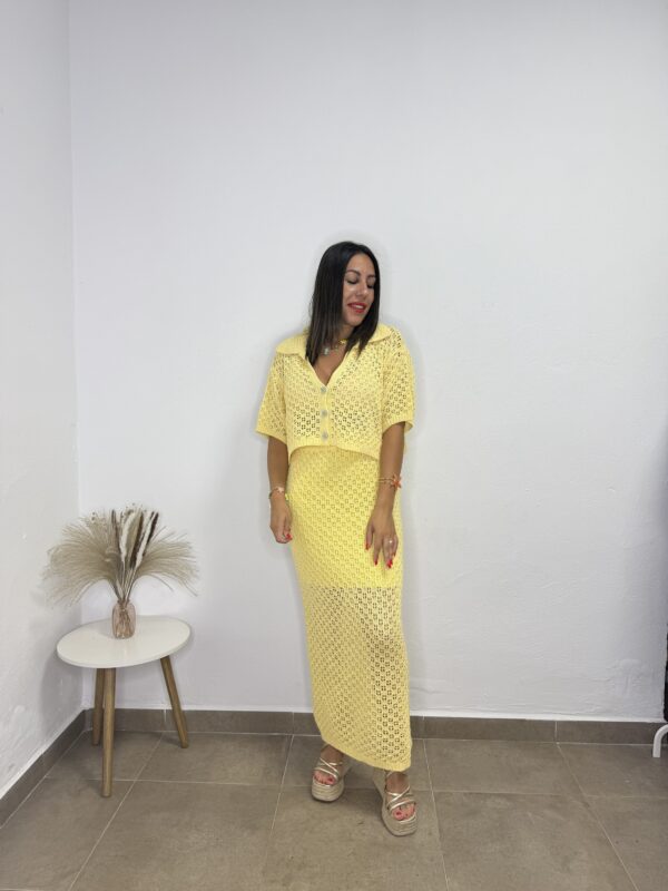 Conjunto Margarita amarillo