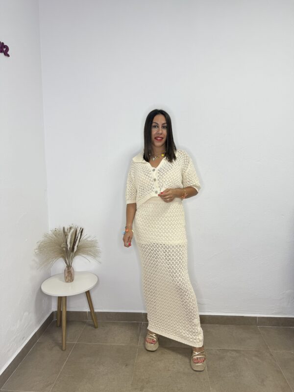 Conjunto Margarita beig