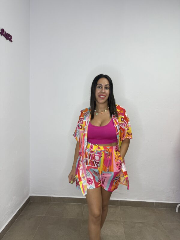 Top Lorena fucsia