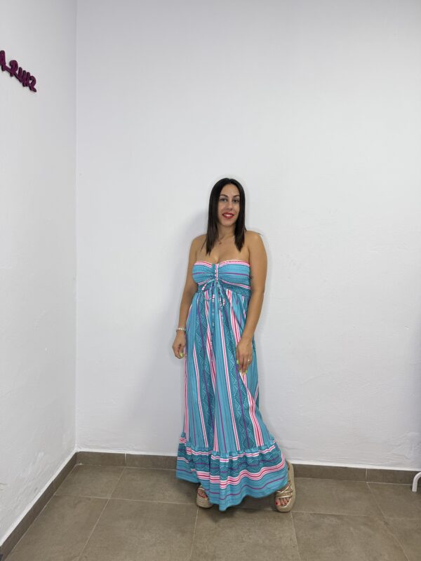 Vestido Grecia turquesa - Imagen 2