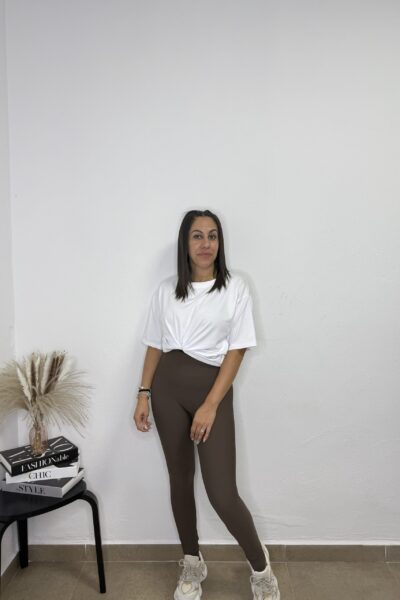 Leggins guante chocolate