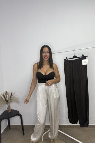 Pantalon satinado