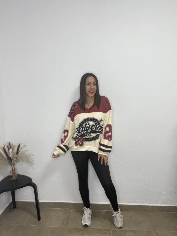 Sudadera California burdeos - Imagen 2