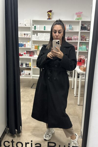 Gabardina Paño Negra