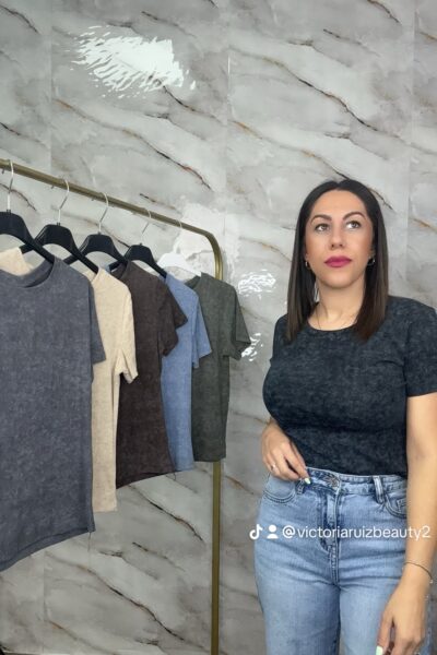 Camiseta efecto lavado