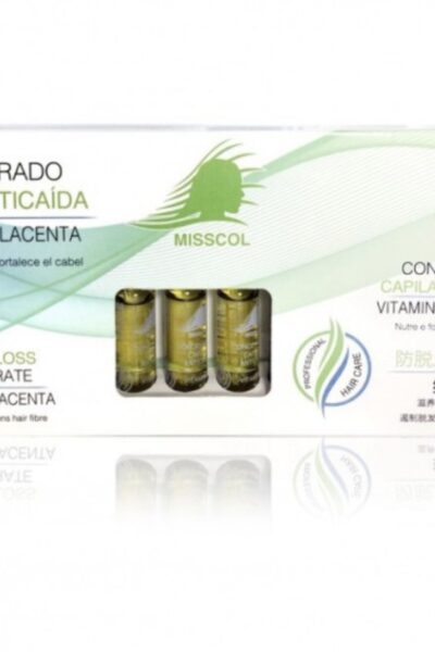 Ampollas capilares de placenta y vitaminas