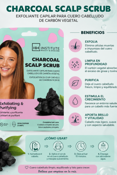 Exfoliante capilar Carbón vegetal
