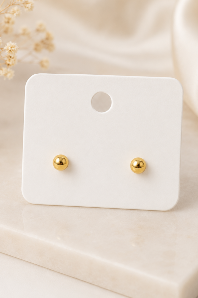 Pendientes Dorados Perla