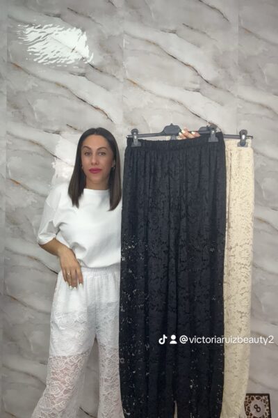 Pantalon encaje