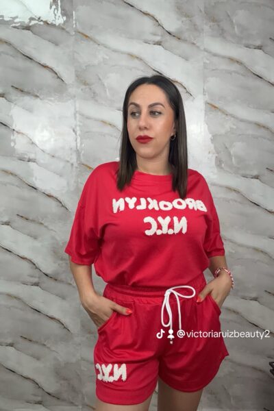 Conjunto Brooklyn Rojo