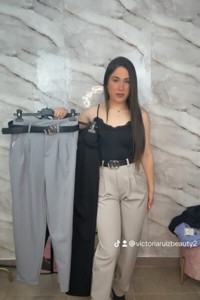 Pantalon pinza cinturon