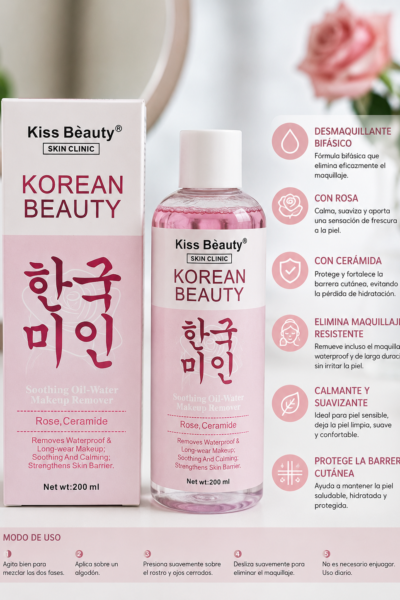 Desmaquillante bifásico coreano con ceramida