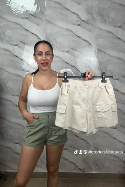 Pantalon corto cargo