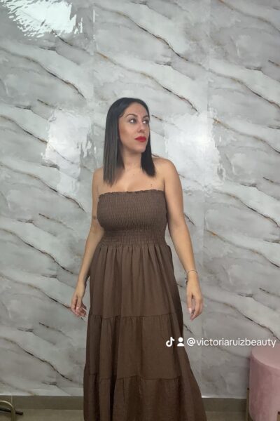 Vestido chocolate