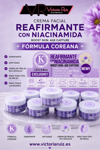 Crema facial reafirmante con niacinamida FORMULA COREANA